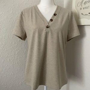 Ann Taylor shirt beige